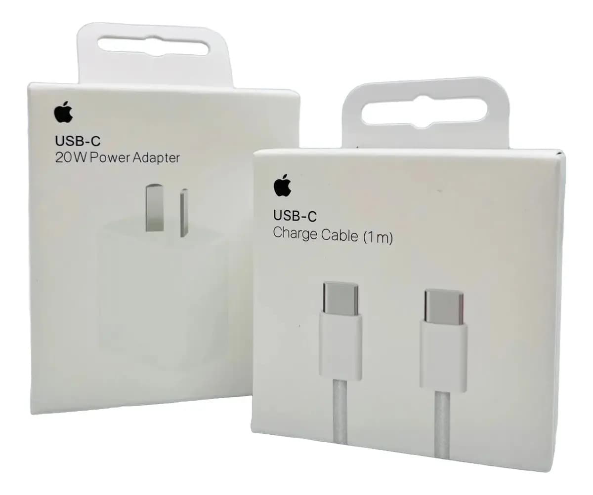 Cargador Para iPhone 15 16 Pro Max Con Cable C A C Blanco