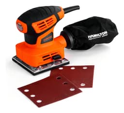 Lijadora Orbital Profesional 240w 14000rpm Hlo001 Hamilton - Naranja