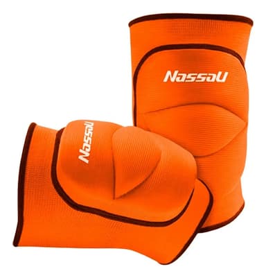 Rodilleras Nassau Profesionales Voley Handball Baile Patin Color Naranja Talle M