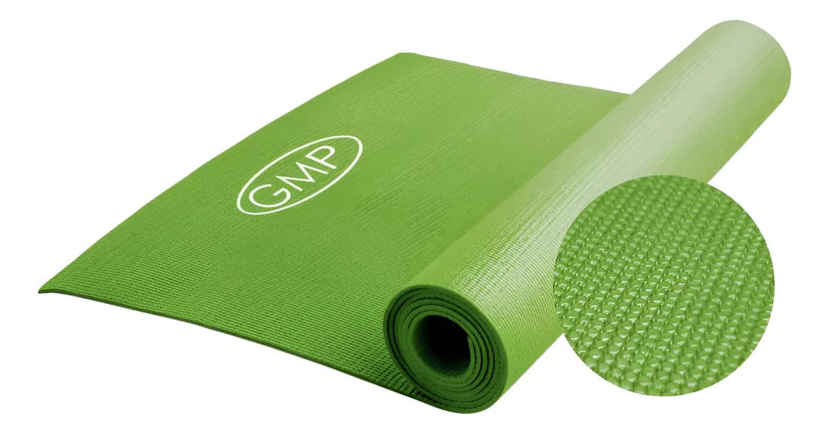 Mat Colchoneta Yoga Pilates Sticky Matt Pvc Enrollable Gmp Color Verde Manzana