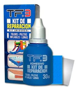 Kit Reparación TF3 Piletas Lona Inflables Juguetes Parche Adhesivo PVC