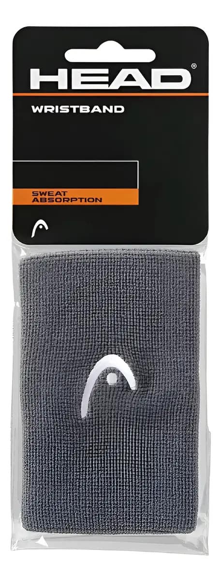 Muñequeras Head X2 Tenis Padel Squash Wristband Color Grey Talle Larga