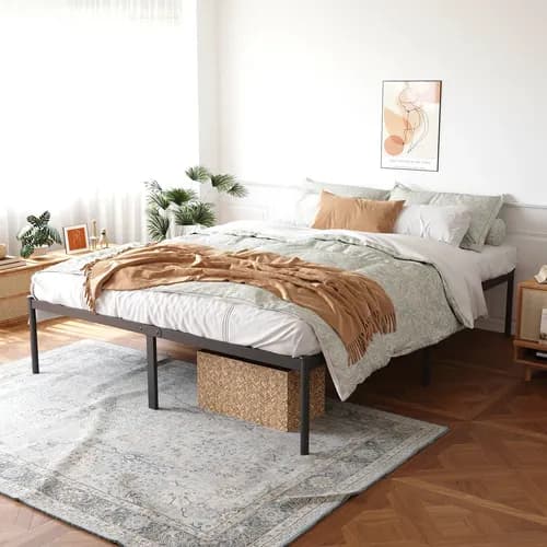 Estructura Cama Metal 2 Plazas Reforzada 138x188 Baulera
