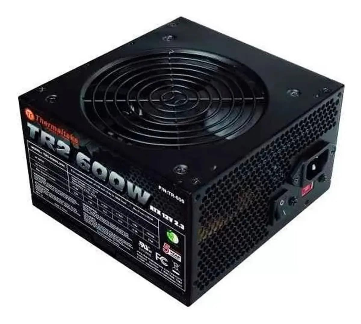 Fuente Pc Gamer Atx Thermaltake Tr2 600w Cts Color Negro
