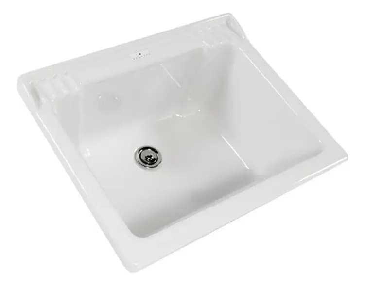 Pileta Lavadero Bagnara T202li0166 Blanca 60x48x24 Cm Blanco