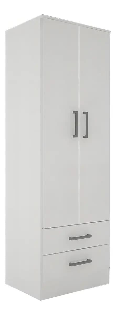 Placard Orlandi Bahía 0.60 color blanco de melamina con 2 puertas batientes