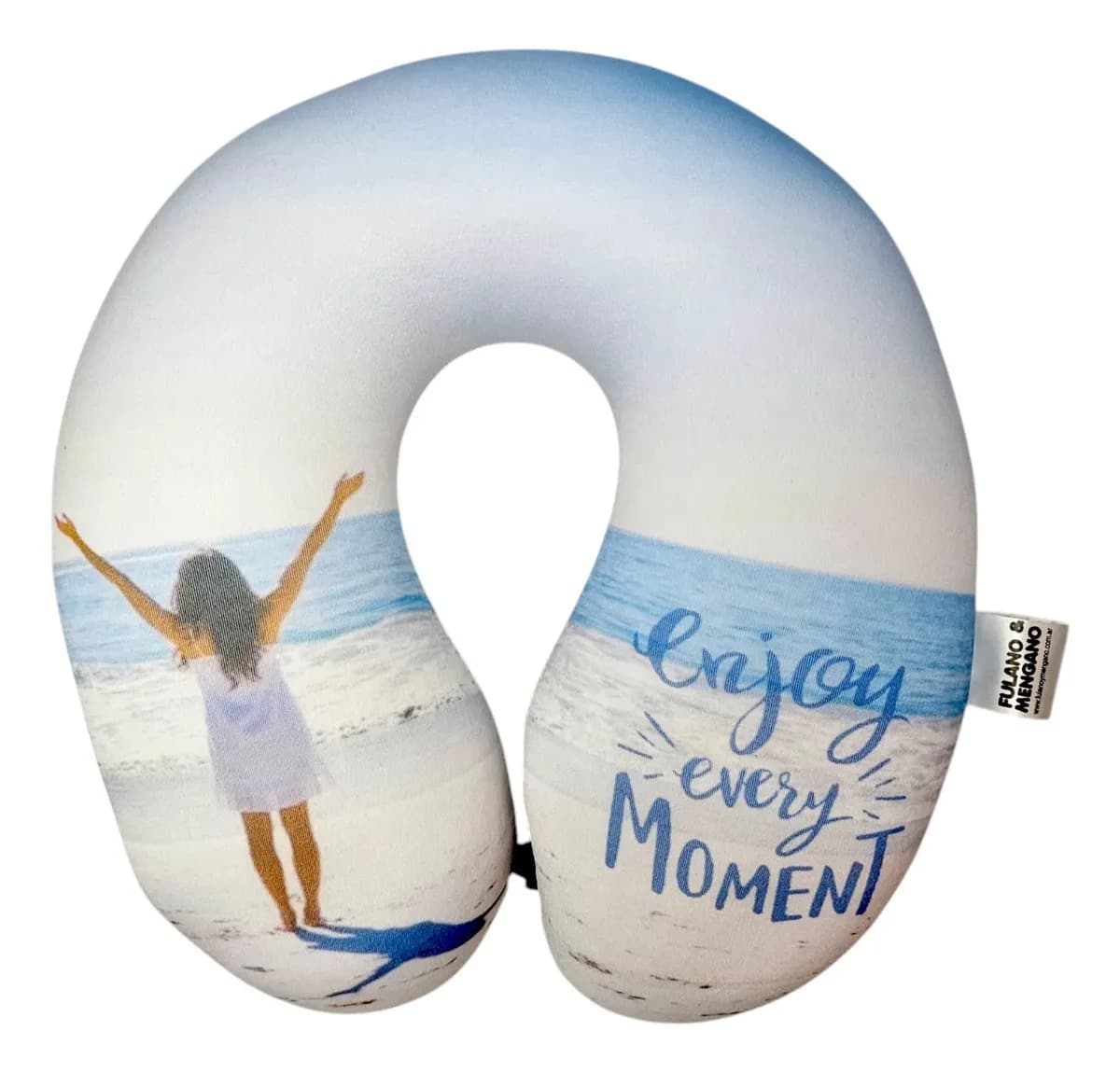 Almohada Para Viaje Cuello Cervical Relax Microperlas Color Moment Diseño De La Tela Liso