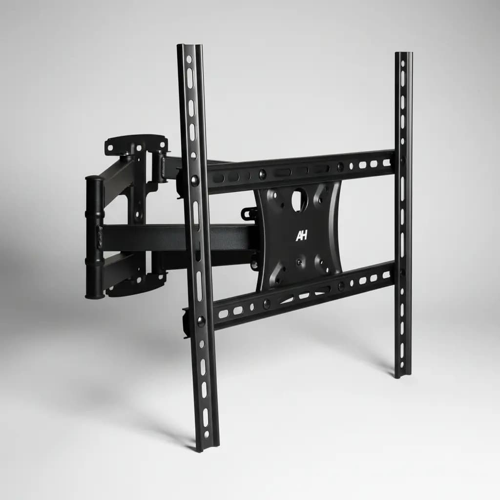 Soporte Tv Led Lcd Doble Brazo Articulado 32 A 75 Alpina P5 Color Negro