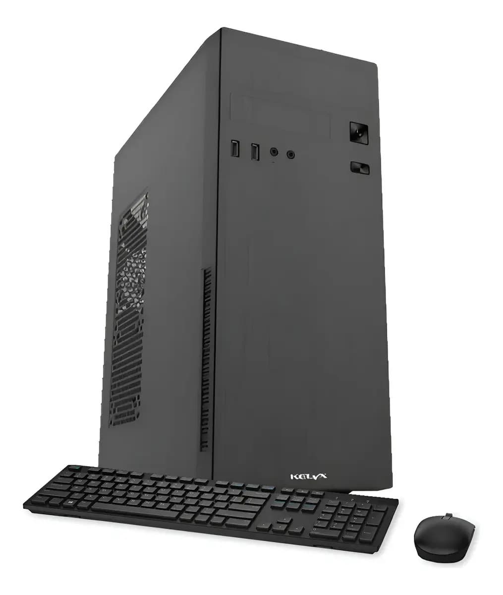 Gabinete Pc Kit Kelyx Lc728 Fuente 500w Negro Teclado Mouse