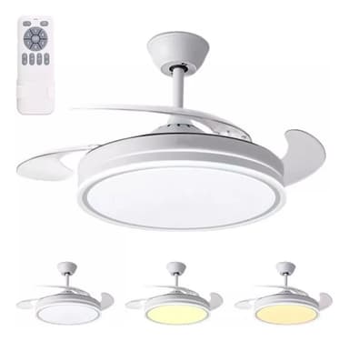 Ventilador de Techo Retráctil Star Vision con Luz LED y Control Remoto
