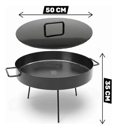 Disco Arado Paellera Ø50cm Con Tapa Desmontable
