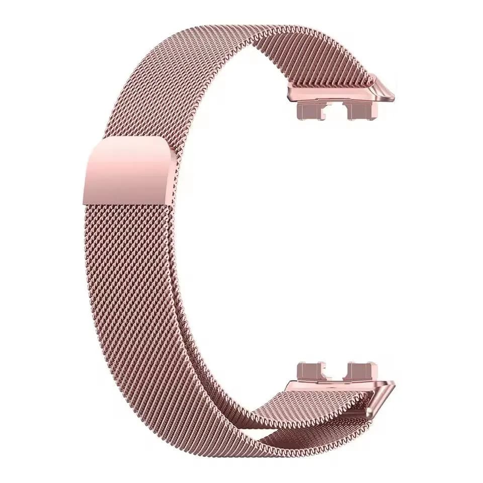Malla Metalica Milanese Compatible Con Reloj Huawei Band 8 Huawei Band 9 Huawei Band 10 1.47 Generica Marca Miaband Color Rosa