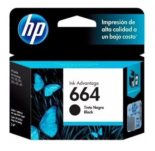 Cartuchos Hp 664 color negro 2675 2135 3635 4535 4675