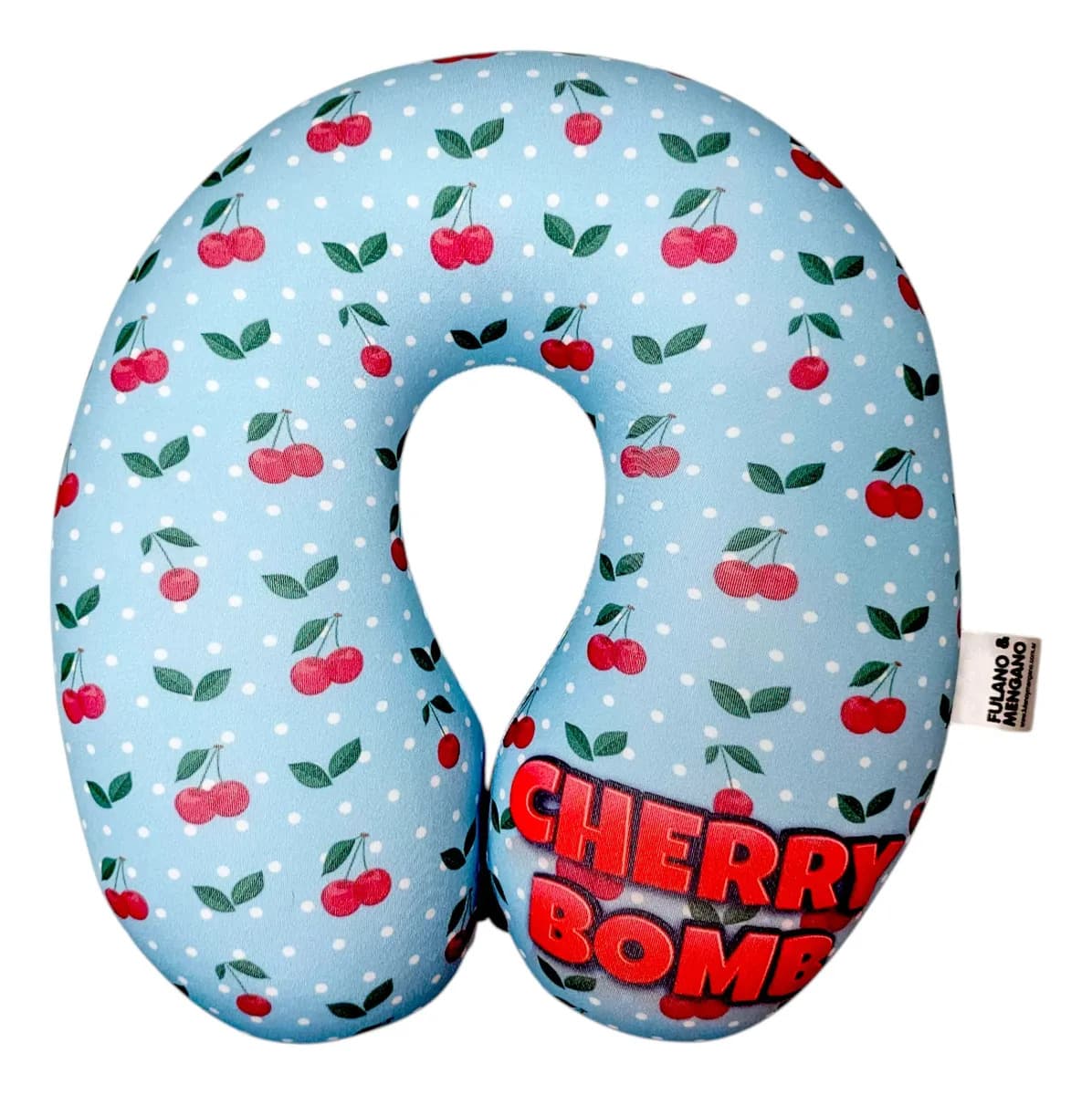 Cuello Microperlas Gamer Viaje Relax Colores Fulano Mengano Color Cherry Bomb