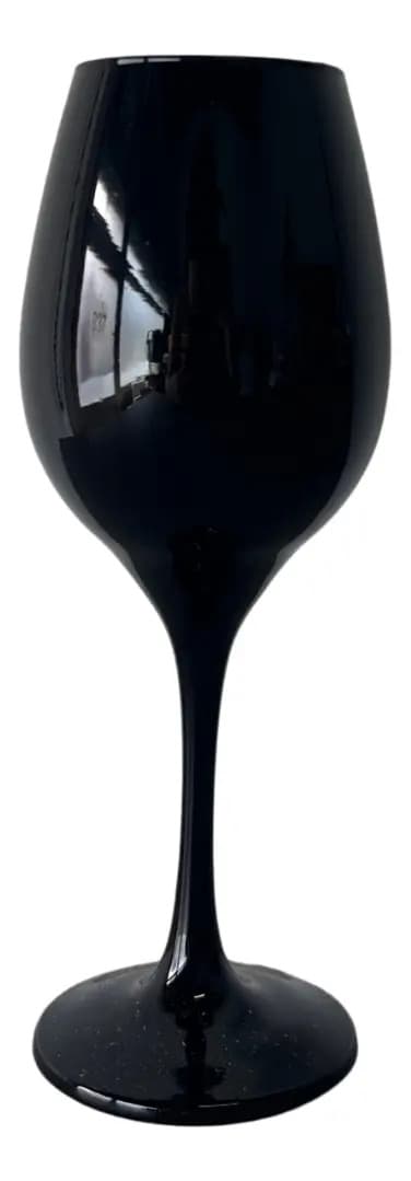 Set X6 Copas Barone Nadir Negras Vino 385ml Negro