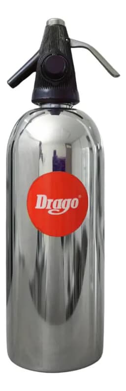 Sifón Drago Automático 1.3L Gasificación con Cilindro Color Plateado
