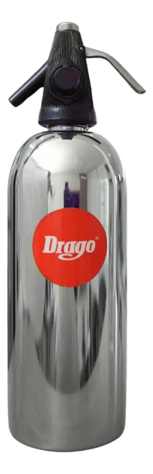 Sifón Drago Automático 1.3L Gasificación con Cilindro Color Plateado