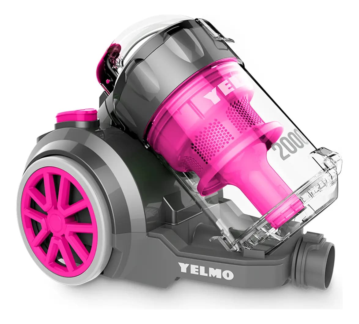 Aspiradora Trineo Yelmo As3228 2000w 3,5lts Sin Bolsa Filtro Hepa Color Rosa