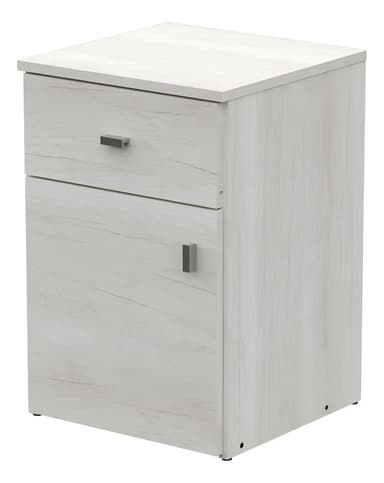 Mesa Luz Mosconi 1 Pieza 1 Cajón 1 Puerta Melamina 38cm 37cm 56cm Requiere Armado Manual Pack Mate Tissa