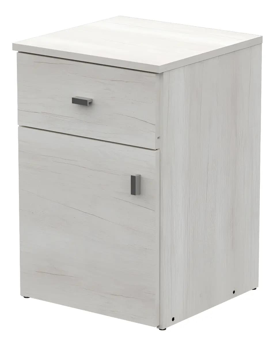 Mesa Luz Mosconi 1 Pieza 1 Cajón 1 Puerta Melamina 38cm 37cm 56cm Requiere Armado Manual Pack Mate Tissa