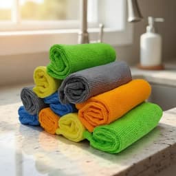 Paños Microfibra Multiuso 30x30 cm x10 Laffitte Limpieza Hogar Autos