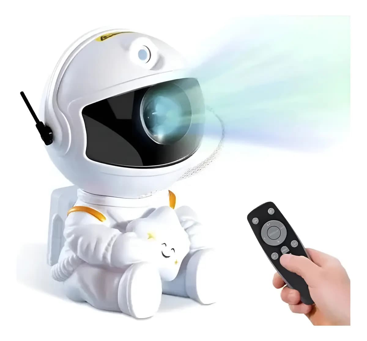 Astronauta Proyector Galaxia Estrellas Lampara Luz Estructura Light Pantalla Remote Control