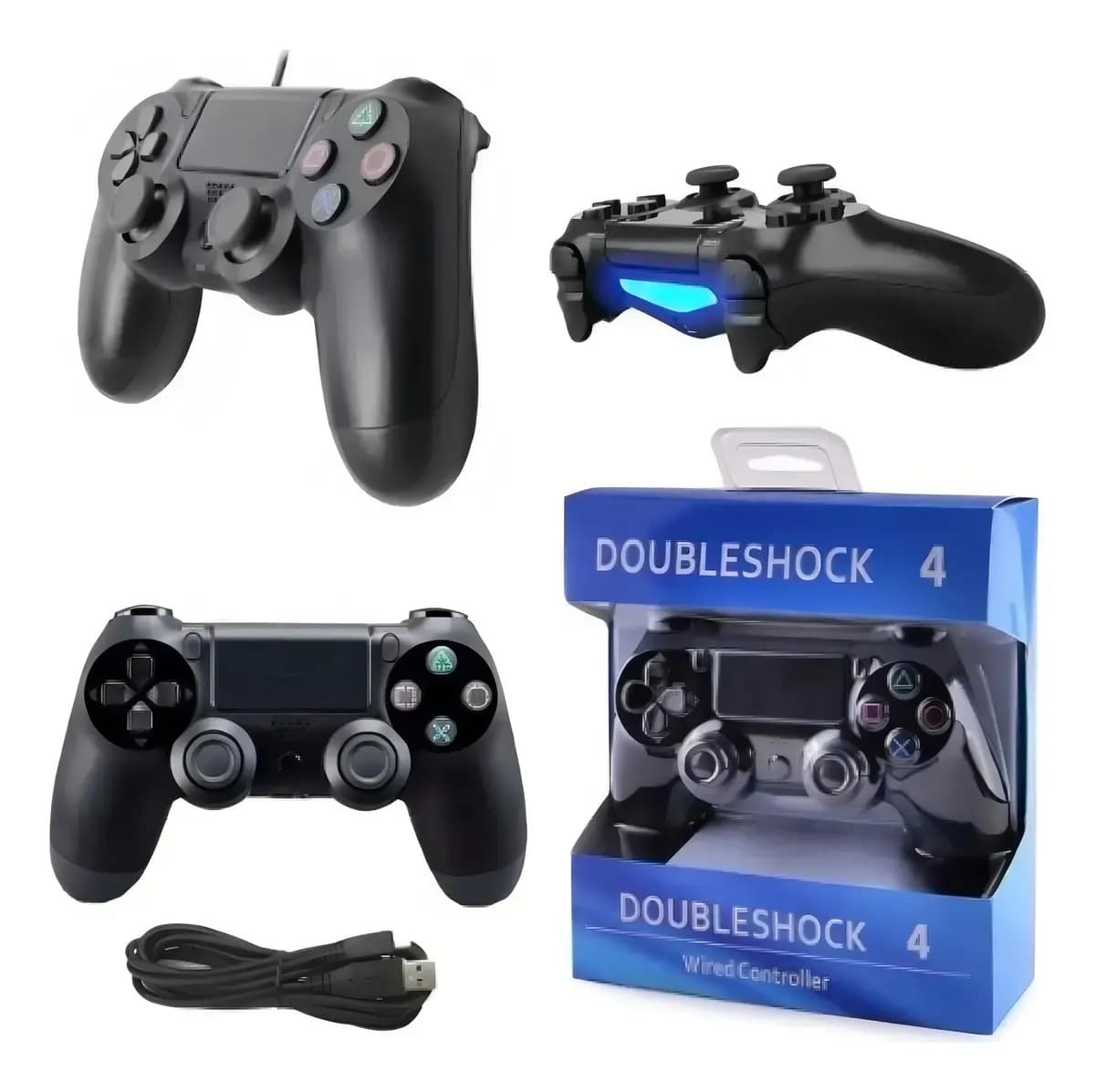 Joystick Inalámbrico Para Play 4 Ps4 Alternativo Bluetooth Negro
