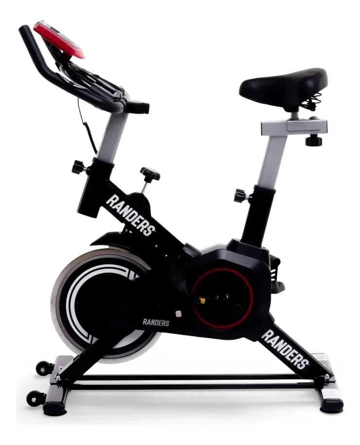 Bicicleta Spinning Arg-820sp Randers 6 Kg Color Negro