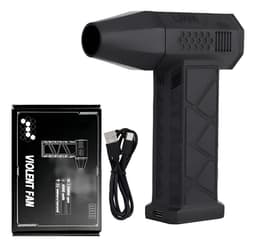 Soplador Pistola Mini Jet Inalambrico Mas Potencia 40ma Rpm Color Negro