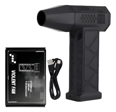 Soplador Pistola Mini Jet Inalambrico Mas Potencia 40ma Rpm Color Negro