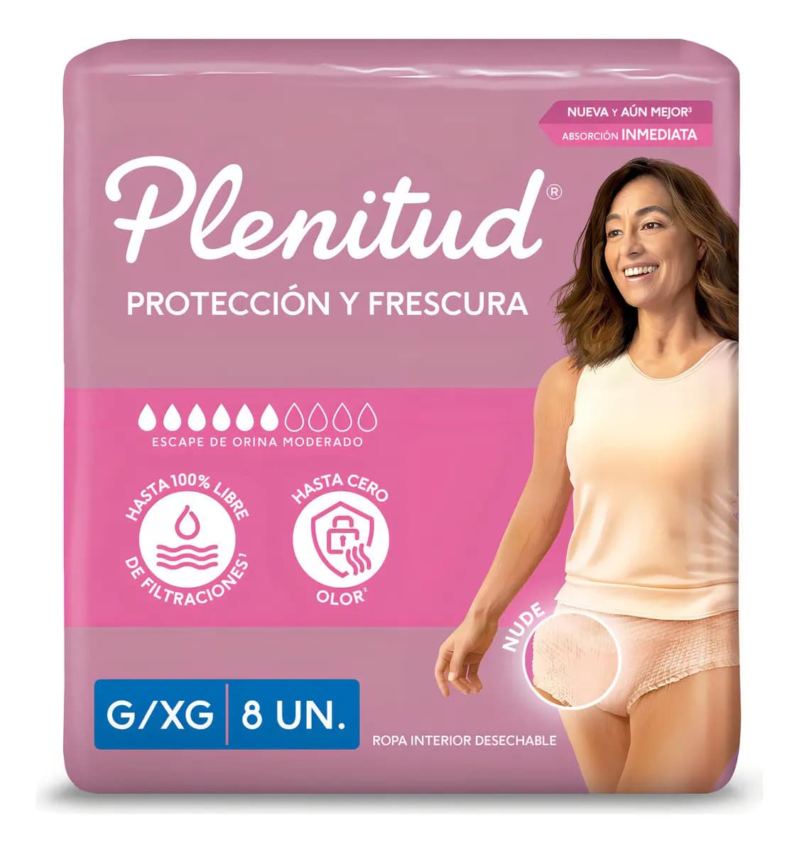 Plenitud Femme ropa interior para adultos desechables G/XG 8 unidades