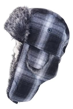 Gorro Inviero Nieve Ski Snow Frío Ruso Ushanka Tapa Orejas Color Escocés Negro/blanco Talle Único