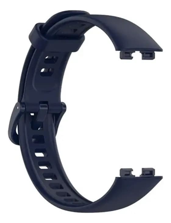 Malla Correa Para Reloj Smartwatch Huawei Band 8 Huawei Band 9 Huawei Band 10 1.47 Generica Silicona Marca Miaband Color Azul Oscuro