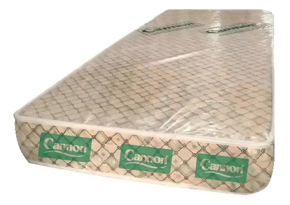 Colchón Cannon Clasico Placa Entera 80 X 190 X 17 Cm Color Beige