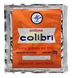 Anilina Colibrí Para Teñido En Frio X 20gr Los Colores Color Punzo