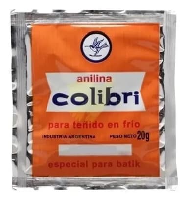 Anilina Colibrí Para Teñido En Frio X 20gr Los Colores Color Punzo