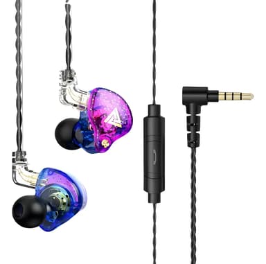Auriculares In Ear QKZ AK6 PRO Cancelación Ruido Violetas Gamer