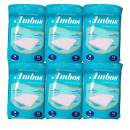 Protector de Cama Descartable Zaleas Ambos 60x90 Pack 6 de 10 Unidades