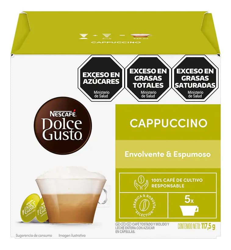 Café Latte Cappuccino en cápsula Nescafé Dolce Gusto