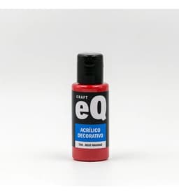 Pintura Acrílica Decorativa EQ Arte 50cc Rojo Navidad para Madera y Vidrio