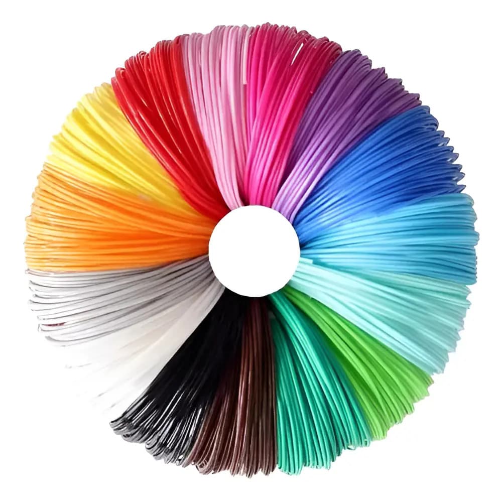 Filamento Pla Gst Impresora Lapiz 3d X100mts 20 Colores Mix Color Filamentos Surtidos X20
