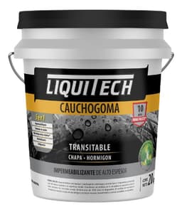 Membrana Liquitech Caucho Goma Impermeabilizante 20kg Gris