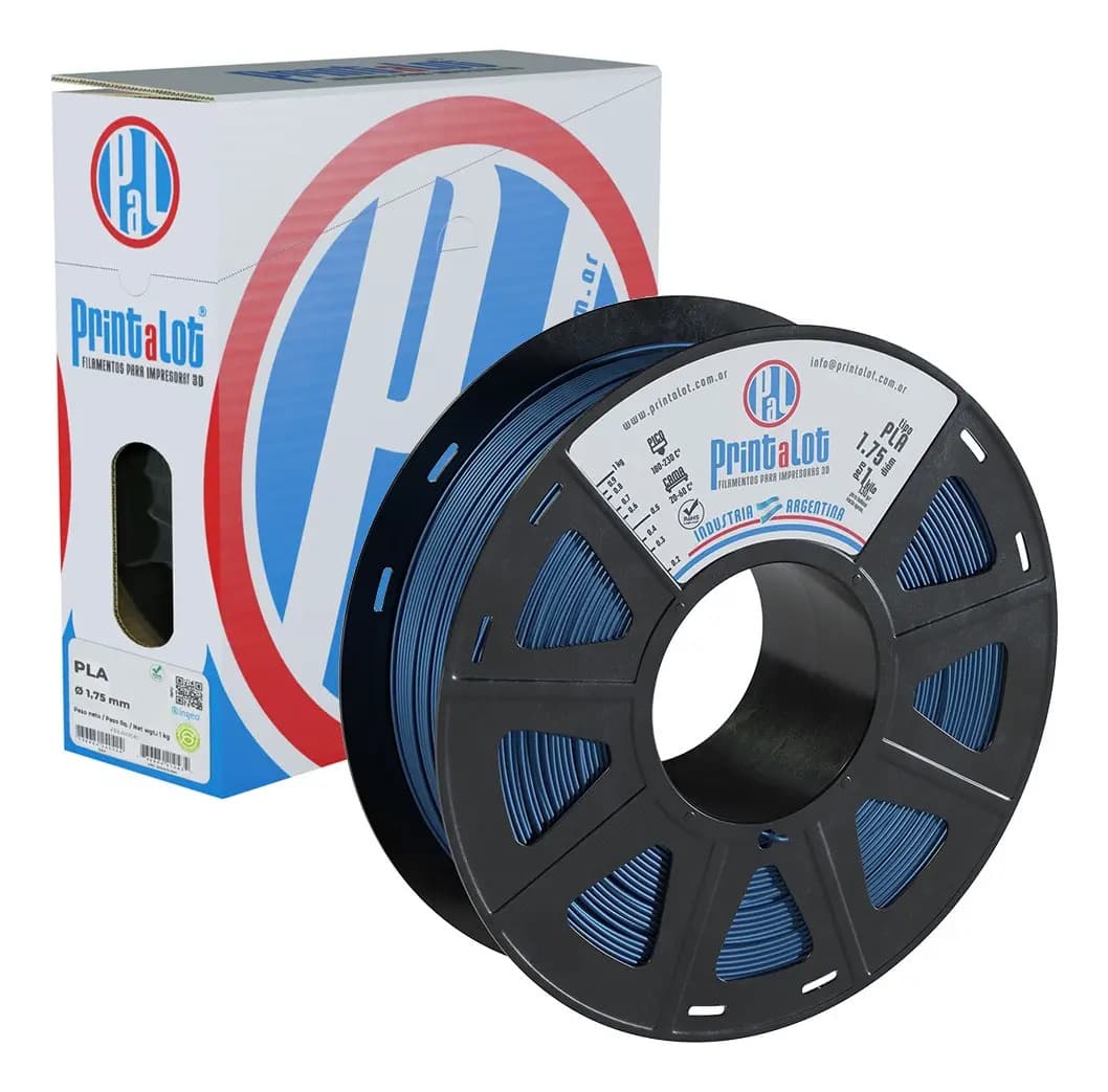 Filamento Para Impresoras 3d Printalot Pla X 1kg Aditivado Color Cobalto