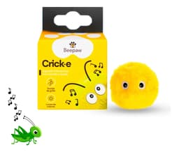 Pelota Gatos Beepaw Peluche Con Luz Y Sonido Catnip Premium Color Amarillo - Grillo