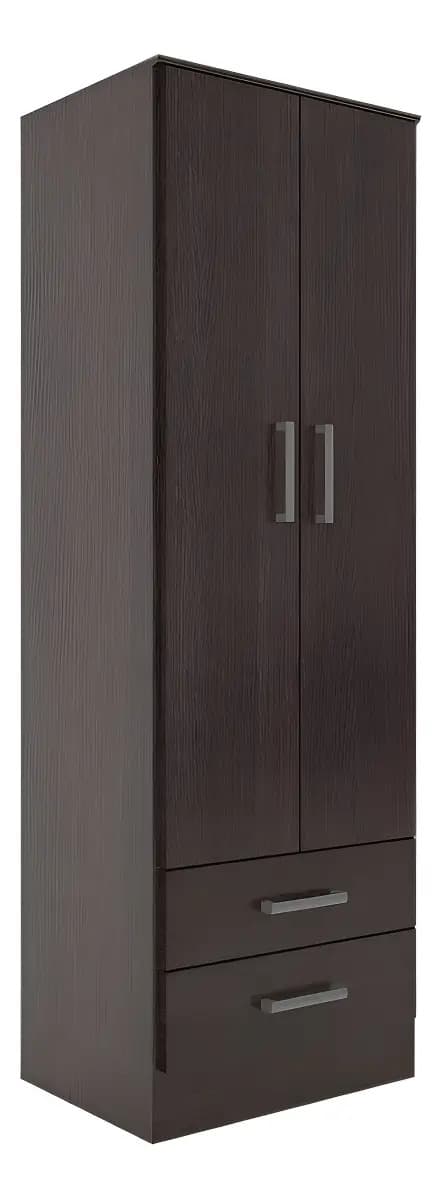 Placard Orlandi Bahía 0.60 color wengue de melamina con 2 puertas batientes