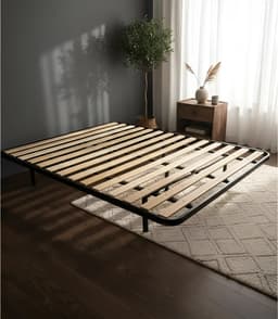 Cama Turca 2 Plazas Muebles Lejaim 140x190cm Caño Reforzado Negra 6 Patas