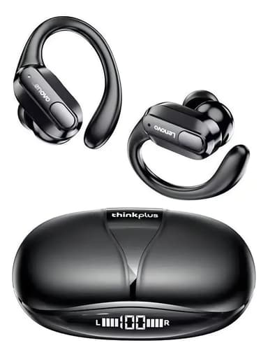 Auricular Lenovo Thinkplus XT80 running bluetooth in ear negro deportivo ligero cómodo resistente batería larga