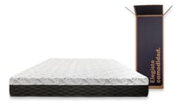 Colchón En Caja Sueño Dorado Box Plus 2 Plazas 140x190cm Esp Color Negro/Blanco