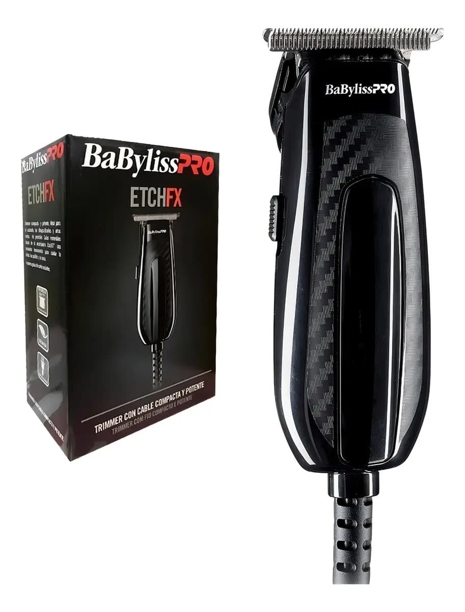 Trimmer Babyliss Etch FX Patillera Cortadora Pelo Profesional Negro