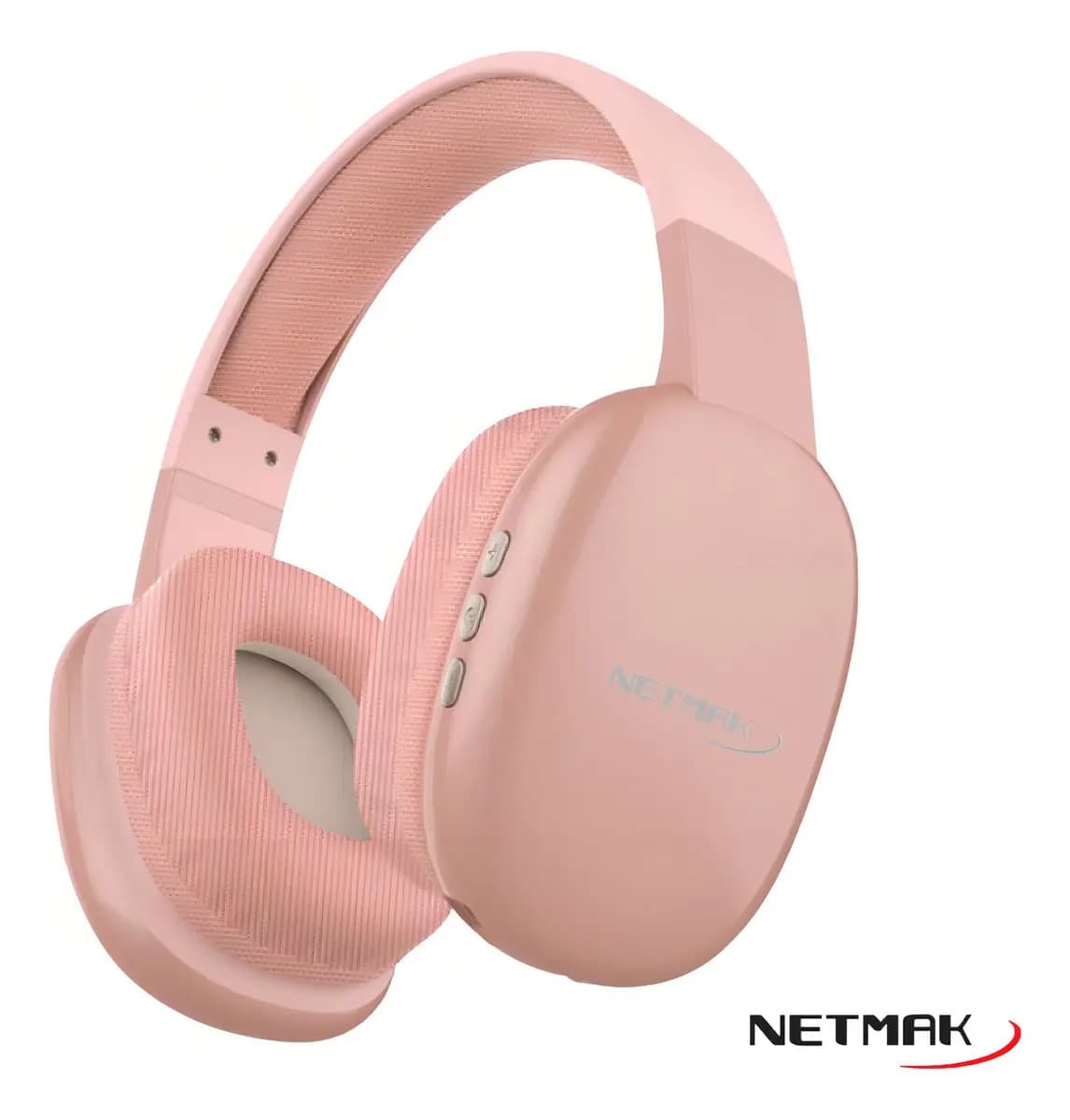 Auriculares Inalámbricos Netmak NM-Volt Bluetooth Dual Over-ear Urbano Rosa